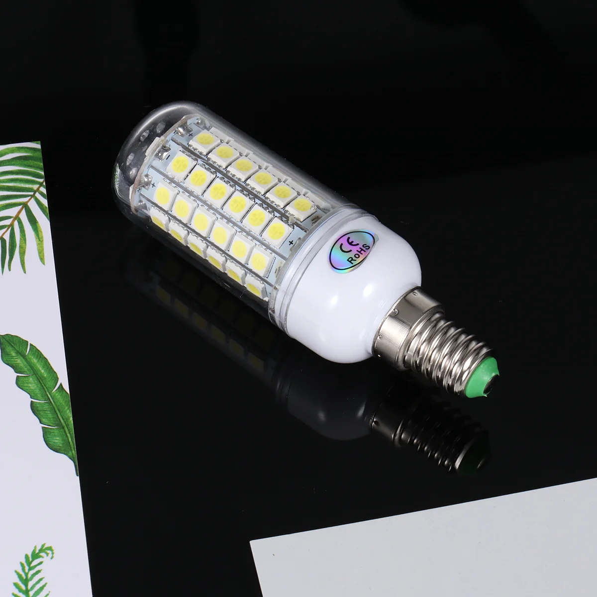 

E14 AC 220-240V 10W 1020LM SMD 5050 69-LED 6000K Corn Bulb Light Lamp (White)