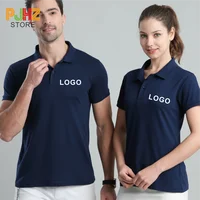 Polo de travail respirant personnalisé, logo personnalisé, chemise décontractée, broderie imprimée, pas cher, groupe de société personnelle, été 2