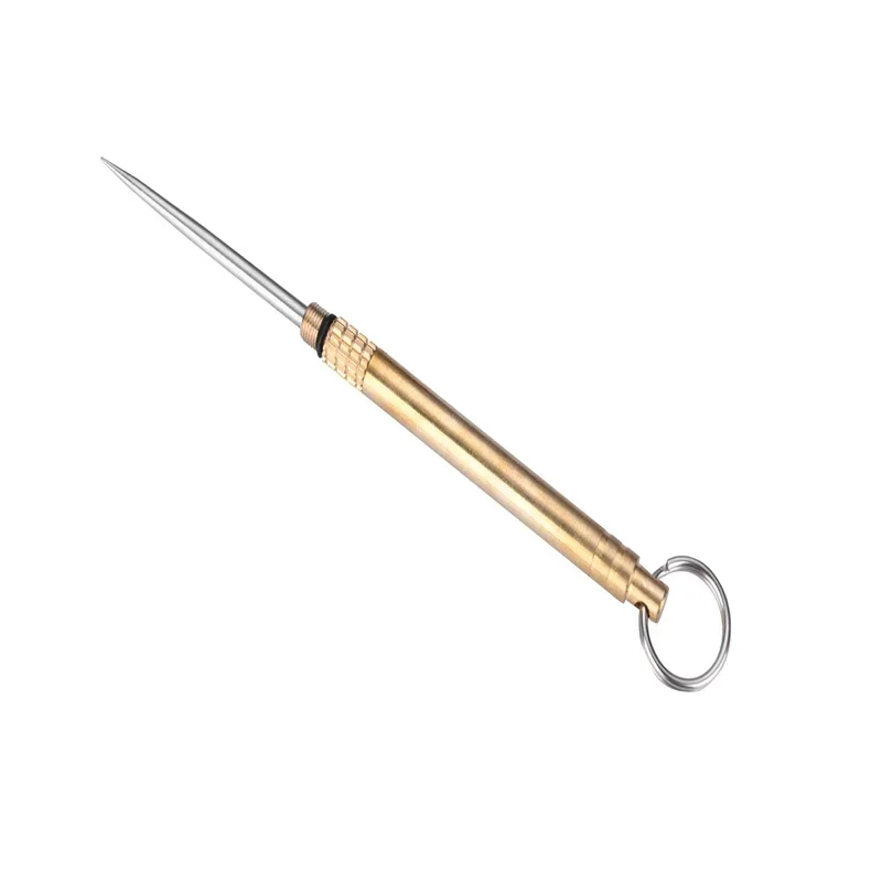 Titanium Outdoor Edc Portable Multi-Purpose Toothpick Bottle Fruit Fork Camping Tool Toothpick Tube Is More Durable Than Floss