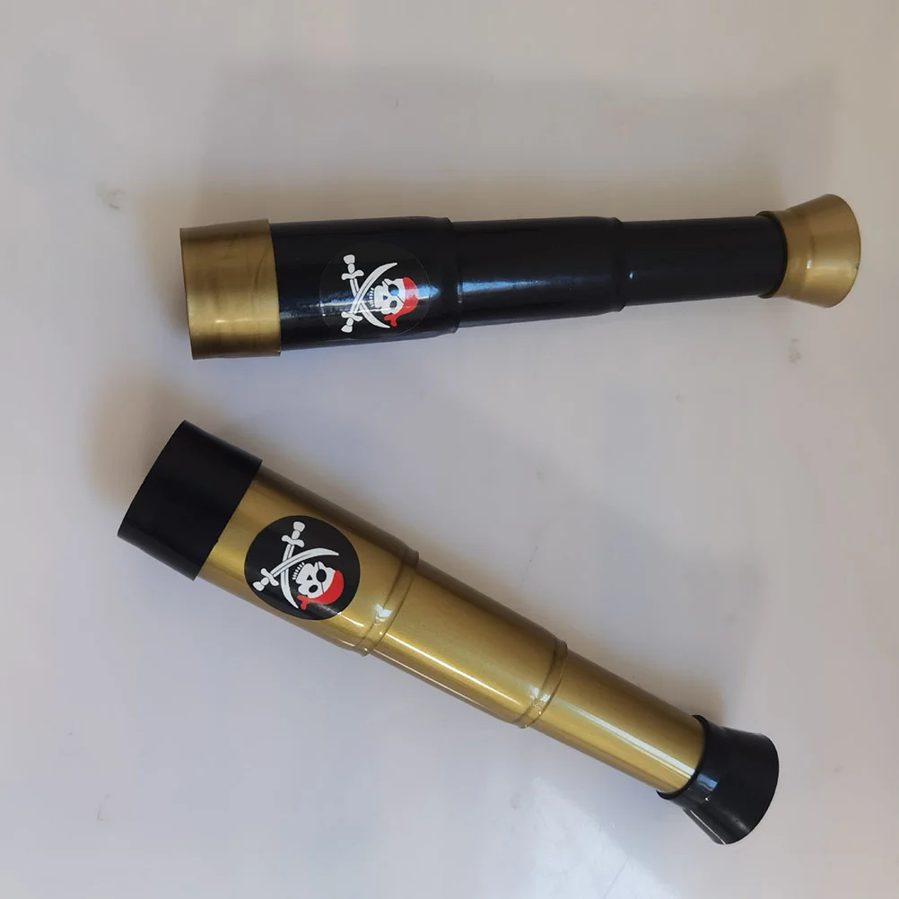 

Pirate Spyglass Toy Party Captain Collapsible Kids Plastic Handheld Favor Pocket Marine Supplies Cosplay Games Watching Ship