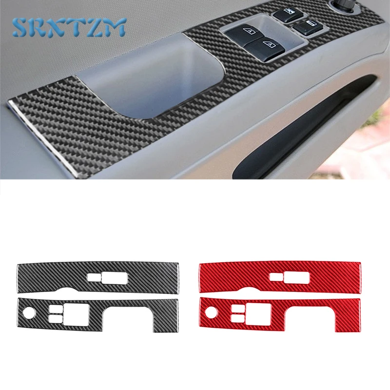 Per Nissan 350Z Z33 2006-2009 Car Styling Carbon Decal Car Window Lift Button Switch Panel Cover Trim Sticker
