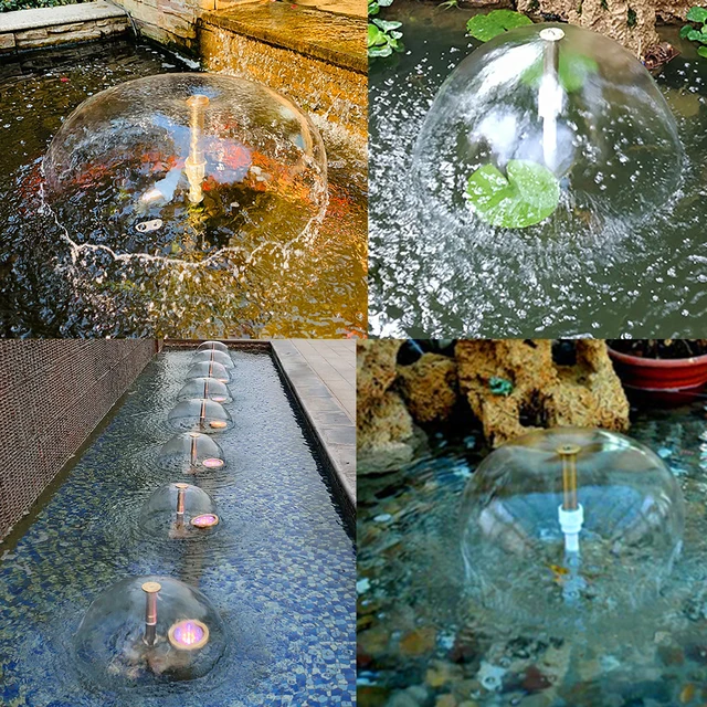1/2 "Női 3/4" Férfi Szál Gombás Alak Szökőkút Rozsdamentes Acél Sárgaréz Sprinkler Fúvóka Medence Tó Kerti Tereprendező - Image 6