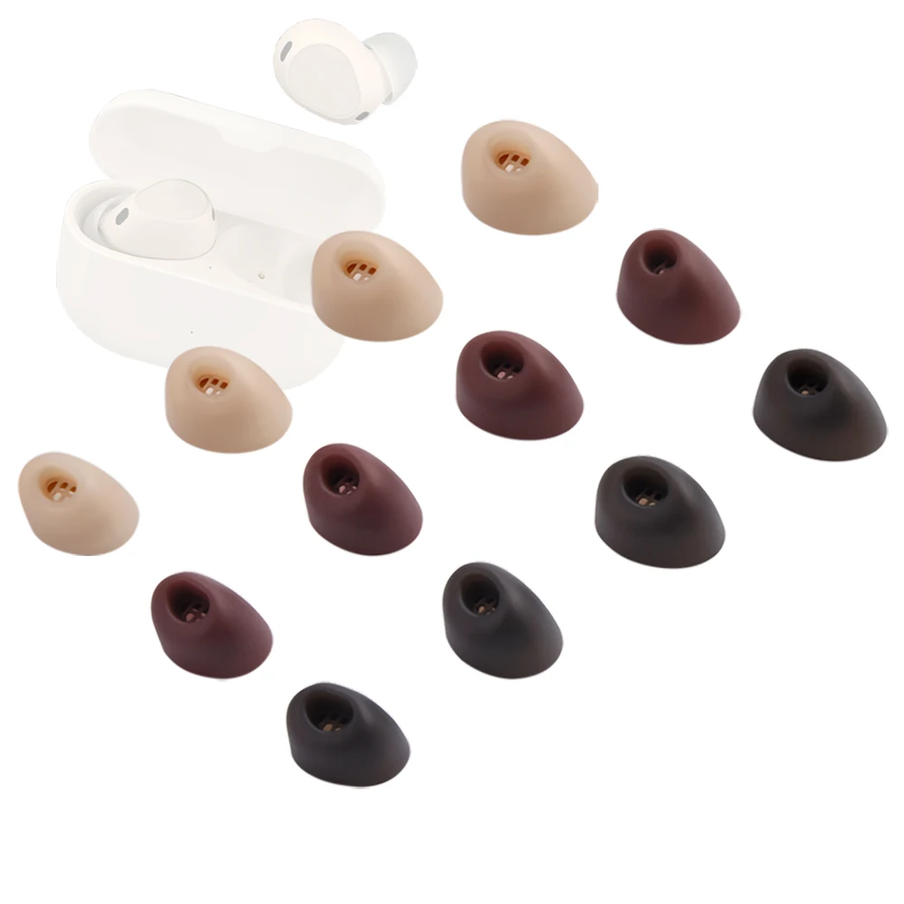6 個のシリコンイヤーチップ Jabra Elite 10 イヤフォンイヤーチップ