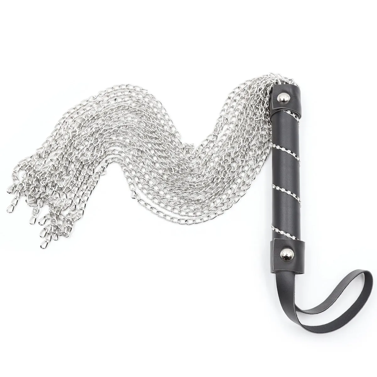 Riding Whip With Leather Inlaid Crystal Handle,Horse Whip Crop Riding Whip Teaching Training Whips 2