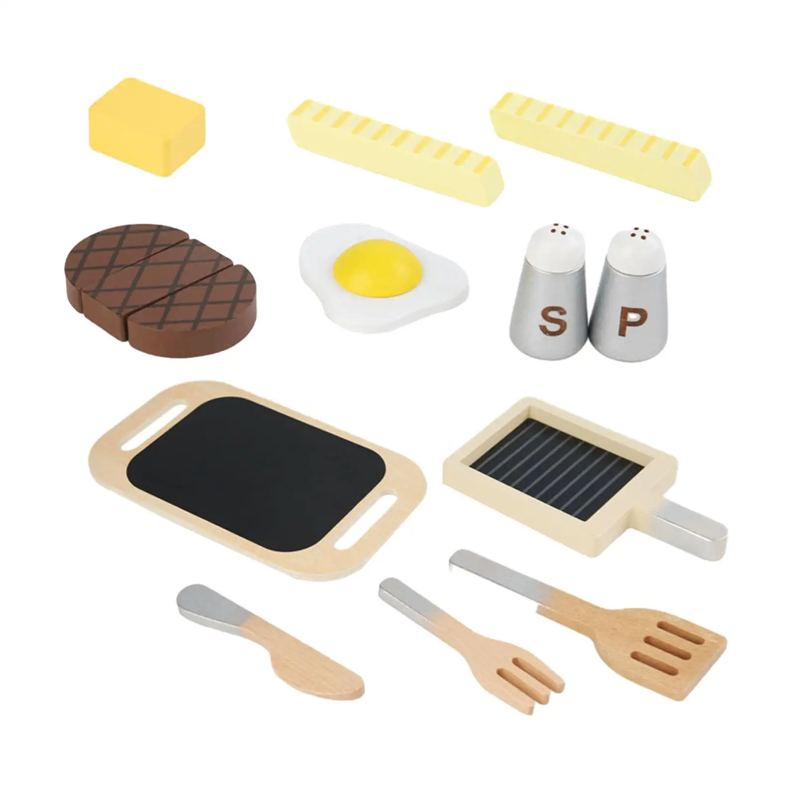 Wooden Play Kitchen Accessories for Toddlers Kids Birthday Gift