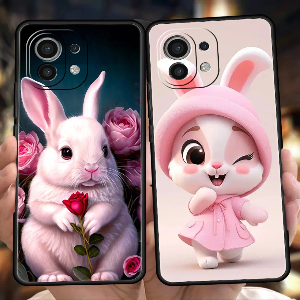 Cute Rabbit with Purple Hat Phone Case - Stylish and Protective Cover