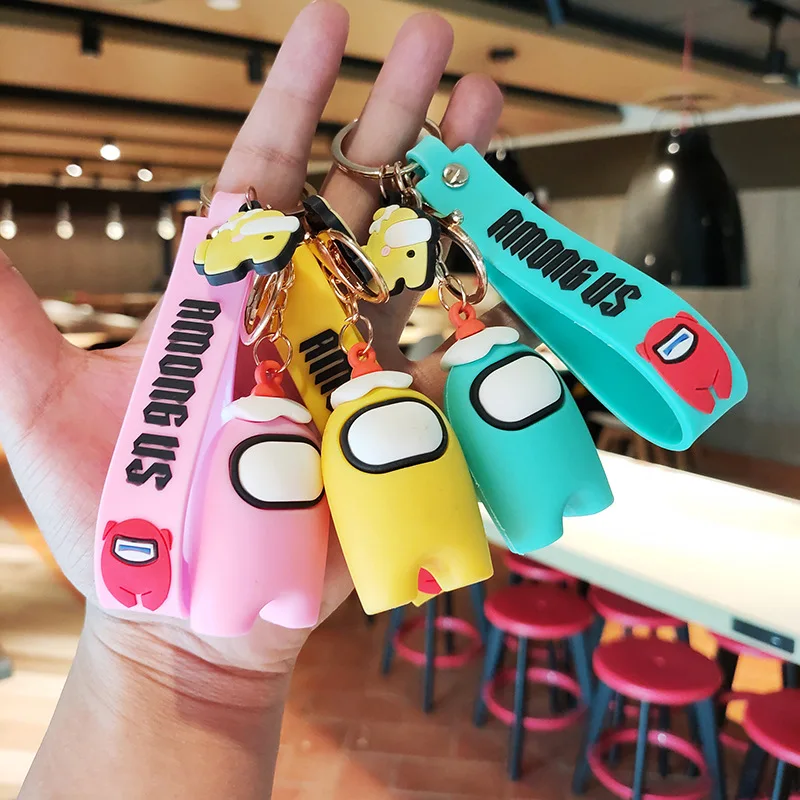

New Game Cute Cartoon Keychain Space Keychain Cute Cartoon Decoration Pendant Car Key Keyring Close Your Eyes When It Gets Dark