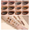 QIBEST Double-head Glitter Liquid Eyeshadow Contour Blush Pigment Silkworm Shimmer Matte Natural Cheek Shadow Cream Eyes Makeup 5