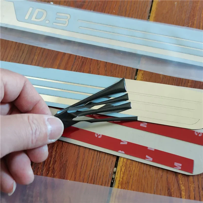 For Volkswagen ID.3 VW ID3 stainless steel ultra thin threshold guard plate Welcome pedal Anti-scratch car accessories
