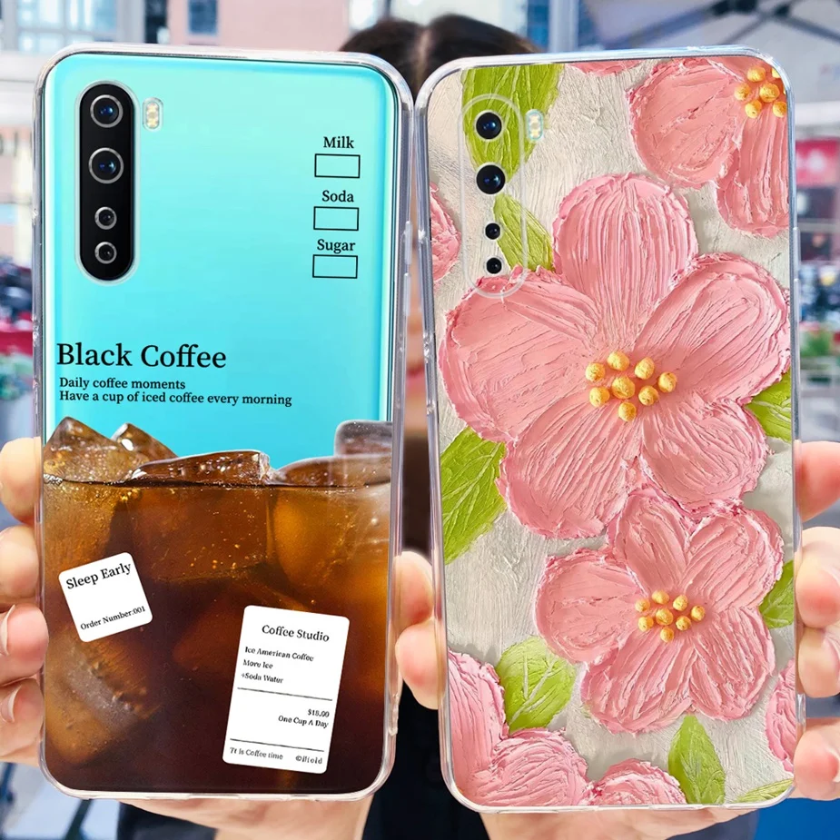 Stylish Painted Soft Silicone Phone Case - Artistic Back Shell