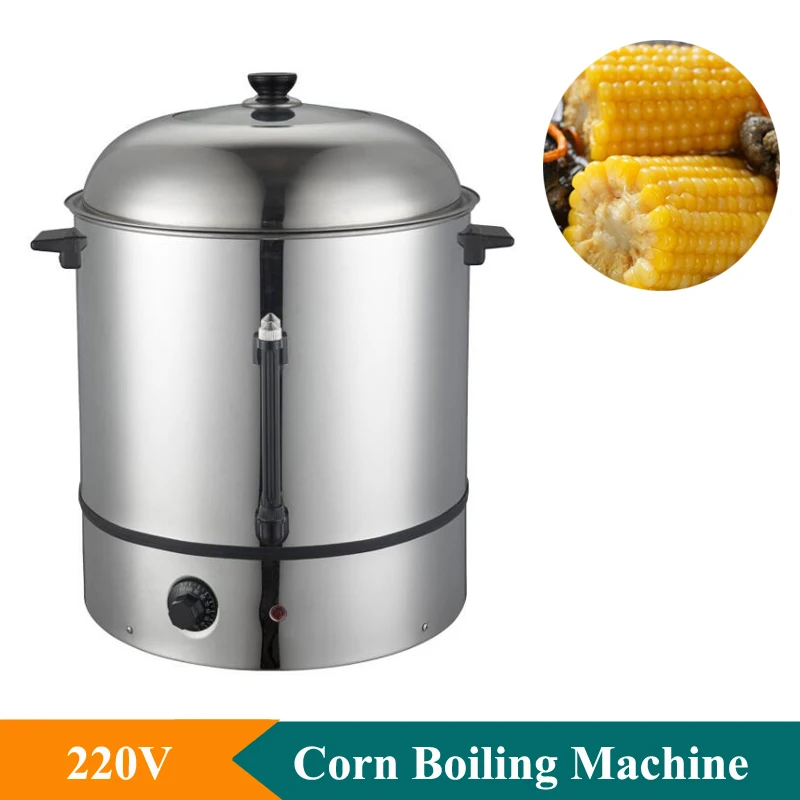 

220V Electric Corn Steam Cooker Machine Stainless Steel Sweet Corn Steamer Machine Big Capacity Corn Steamer Machine