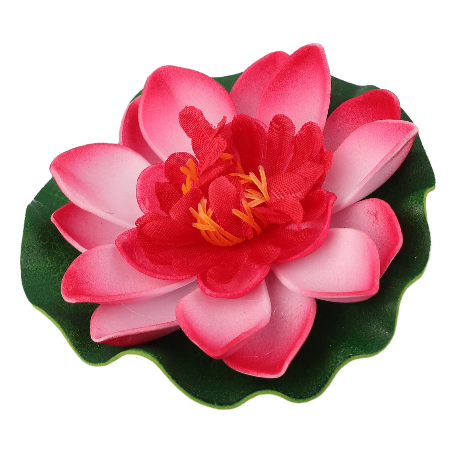 5 teile/satz bunte künstliche gefälschte schwimmende Seerose zufällige Farben Lotus blatt Teich Pflanzen Garten Pool Dekor Garten Pflanzen – Detail 7