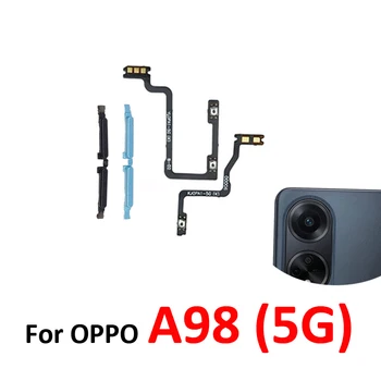 Cavo flessibile per pulsante volume telefono per Oppo A98 5G CPH2529, nuovo cavo flessibile interno esterno per tasti su/giù, ricambi neri/blu