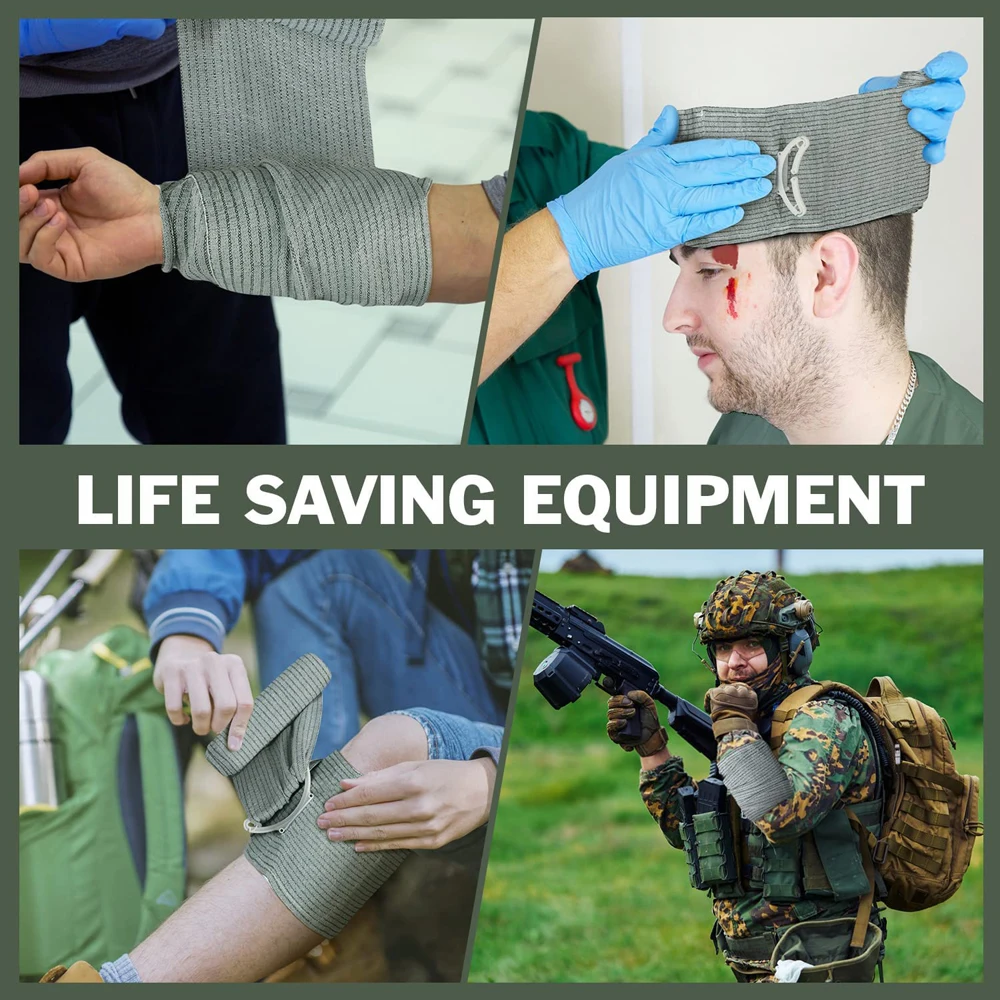 Israeli Bandage Emergency Hemostatic Trauma Bandages Tourniquet Dressing  Roll Sterile Bandage Outdoortrauma First Aid - Safety & Survival -  AliExpress