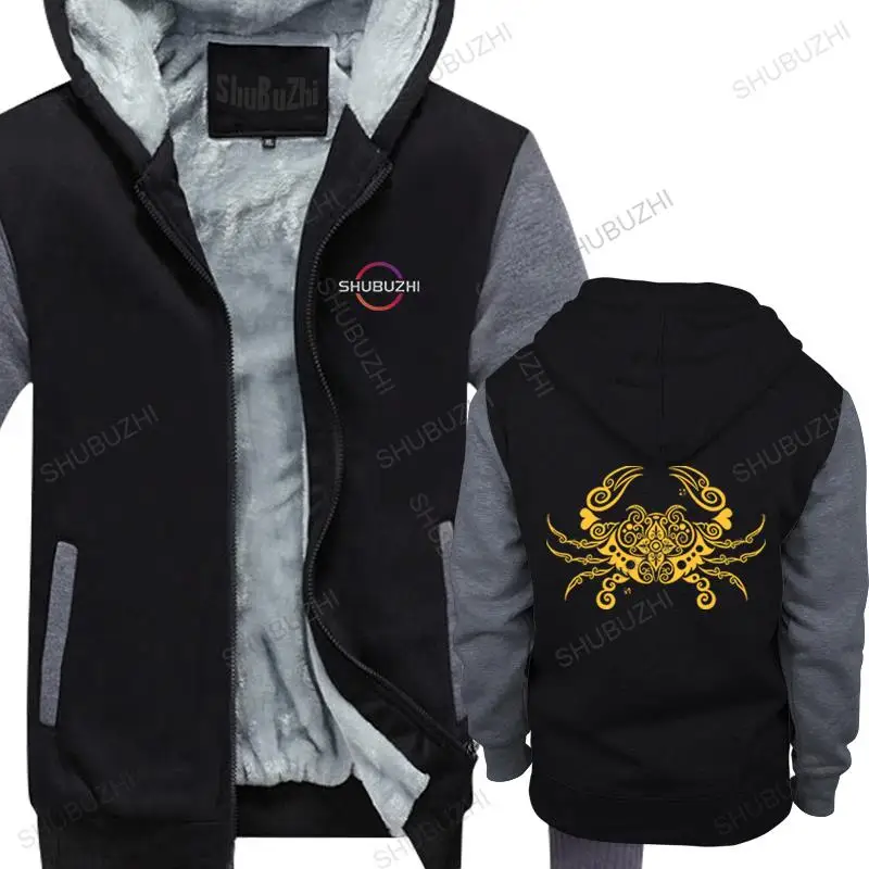 

Great hoodies Male Golden Crab Men thick hoody White hooded coat Custom Group Clothing new arrive hoody for men winter gift