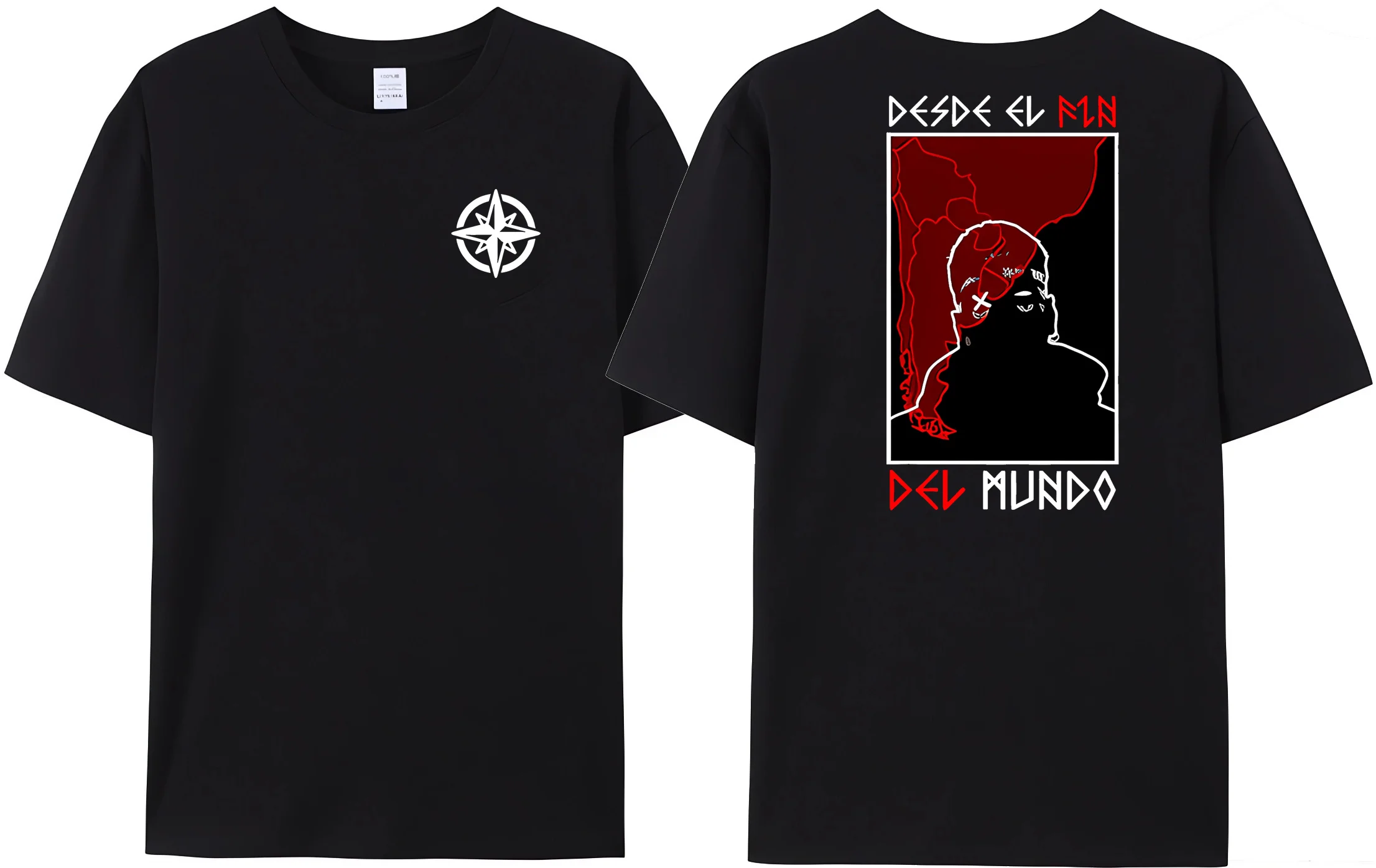 T-Shirt Da Uomo Rapper Duki Popolare Apollo13 Lettera Stampa Cotone Double Sided T-Shirt Popolare Da Donna