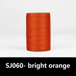 Multicolor Round Leather Sewing Thread for Crafting and DIY Jewelry Projects (SJ060- bright orange)