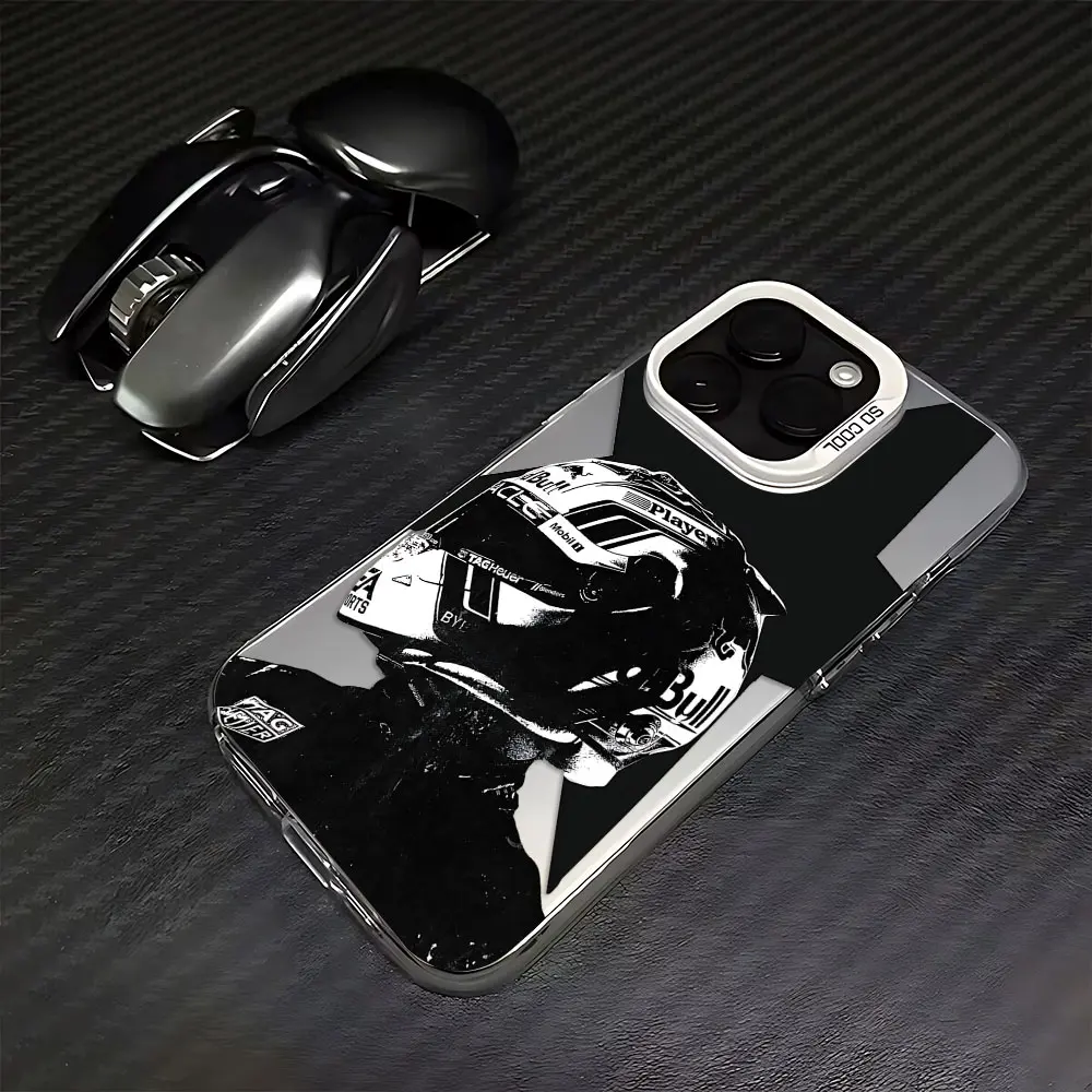 Rennfahrer Verstappen Mattierte Hülle für iPhone 17 Air 16 E 15 14 Plus 13 12 Mini 11 Pro Max Waschbare Acryl-Silikon-Schutzhülle – Detail 6