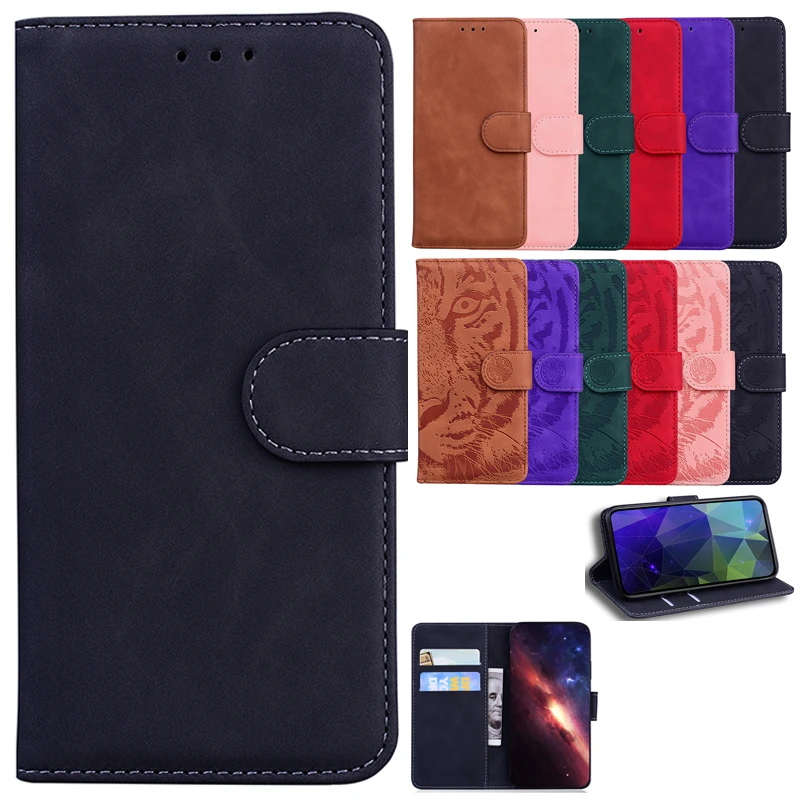 Leather Stand Flip Wallet Case - Protective Cover & Wallet in One