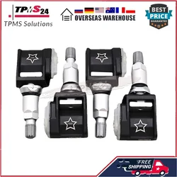 Premium Automotive Tire Pressure Monitoring Sensor - 4 Pack, 433MHz (4 Pieces)