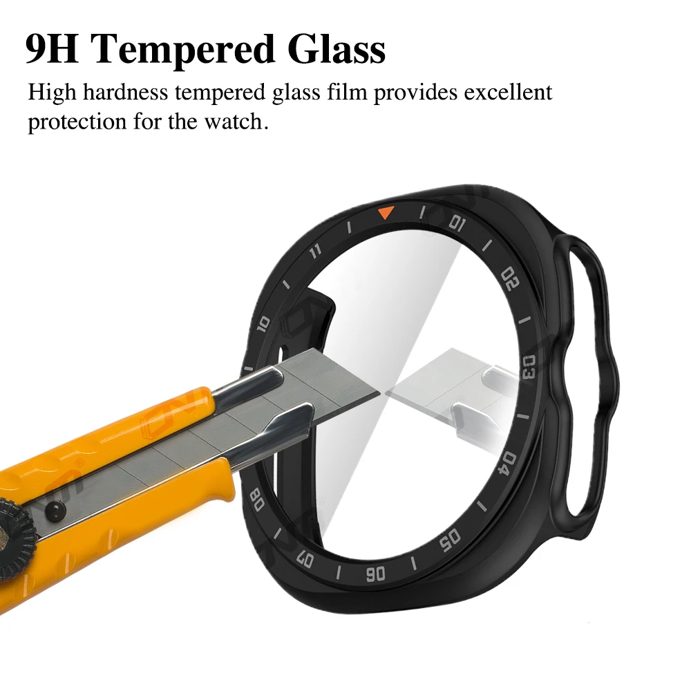 Ultra-Resilient Watch Case with Tempered Glass Screen Protector