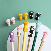 Cute Cat Paw Pencils Cap Pencil Holder, 12pcs Cat Paw Pencil Extender Holder, Manicure Pedicure Tool Protector 1
