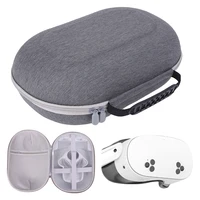Hard Carrying Case Shockproof Portable Travel Case Multi-Compartment Hard Travel Storage Case with Mesh Pocket for Meta Quest 3S 1