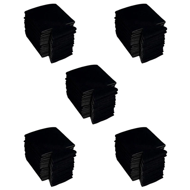 50PCS Foam Can Cooler Drink Cup Bottle Sleeve Insulator Wrap Cover New Black
