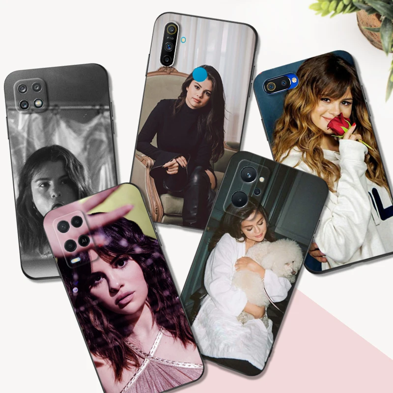Black Tpu Case For Realme Q5 X Xt X2 X3 Superzoom X50 V13 Q3I X7 Pro Ultra Gt Master Edition Selena Gomez