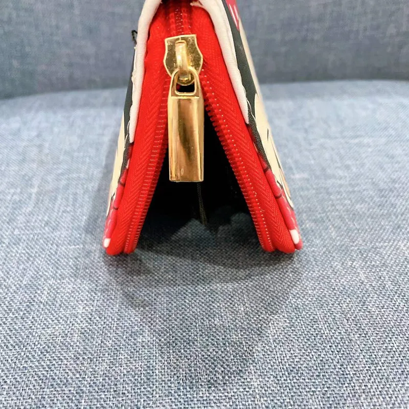 Disney2022 New Mickey Women's Wallet Cute Mini Coin Purse PU Zipper Multifunctional High Quality Luxury Fashion Women's Wallet