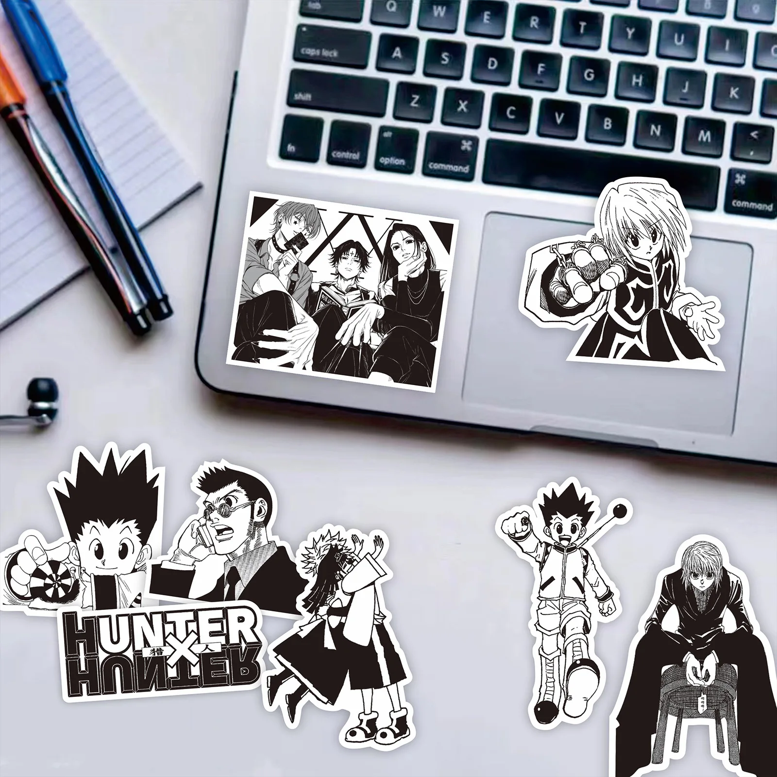 70 Stück Hunter X Hunter Anime Aufkleber Cartoon Charakter Aufkleber Laptop Kühlschrank Scrapbooking Koffer Dekoration Aufkleber Spielzeug Geschenk