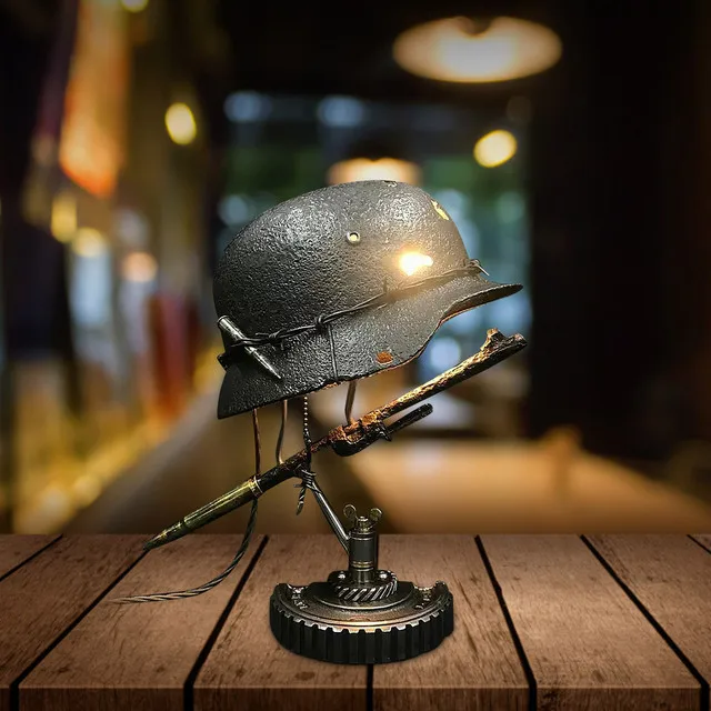 war relic lamp | industrial table lamp | industrial bedside lamp | rustic lamp | rustic lamps | lamps rustic | rustic lamp table | rustic lamp shade