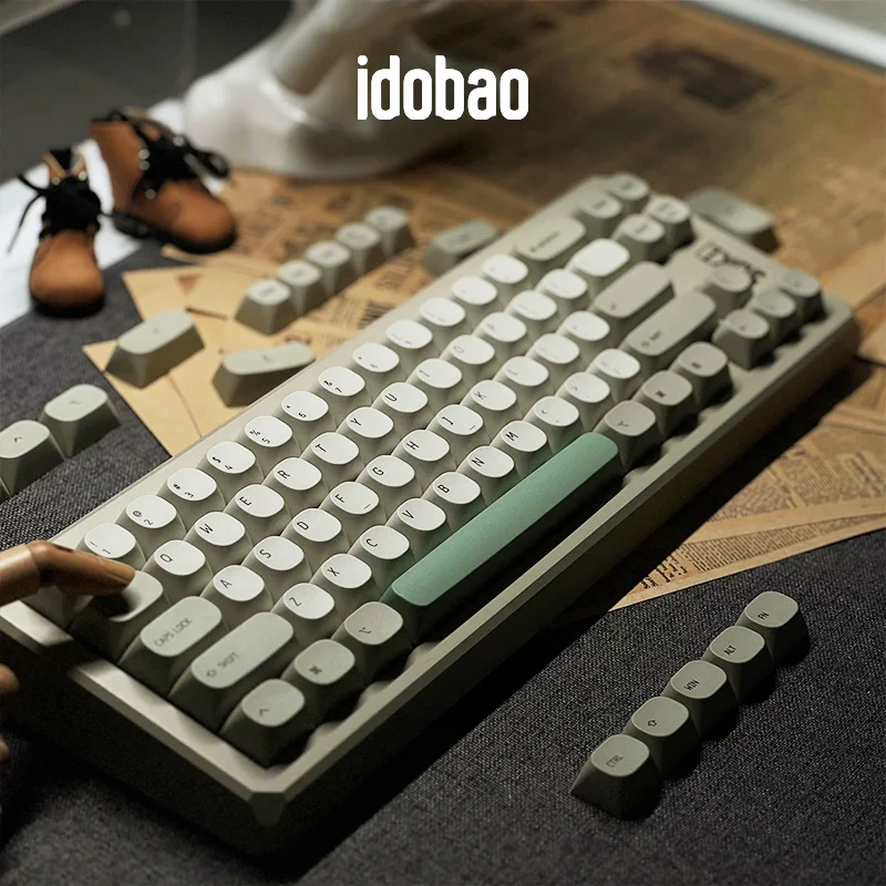Idobao Retro ma Keycaps Teclado Mac Pbt Design Original para Teclado Mecânico Cherry mx Switches Simplism Key Caps