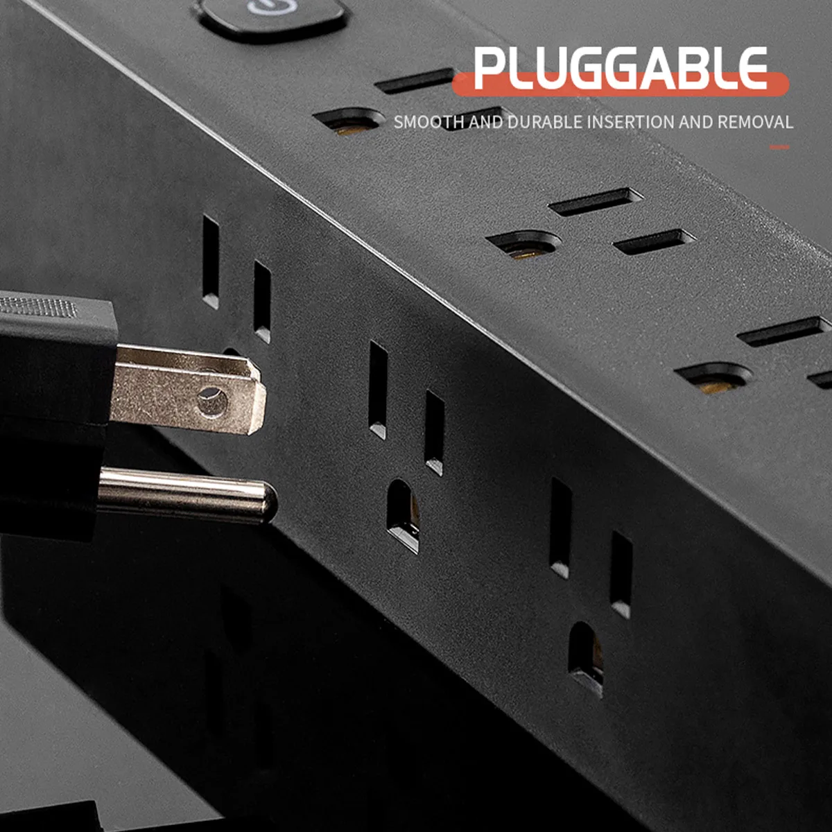 14-in-1 US Plug Surge Protected Receptacle With On/Off Control Button 1.5M Cord With 10 AC Outlets 4 USB For Home Office School