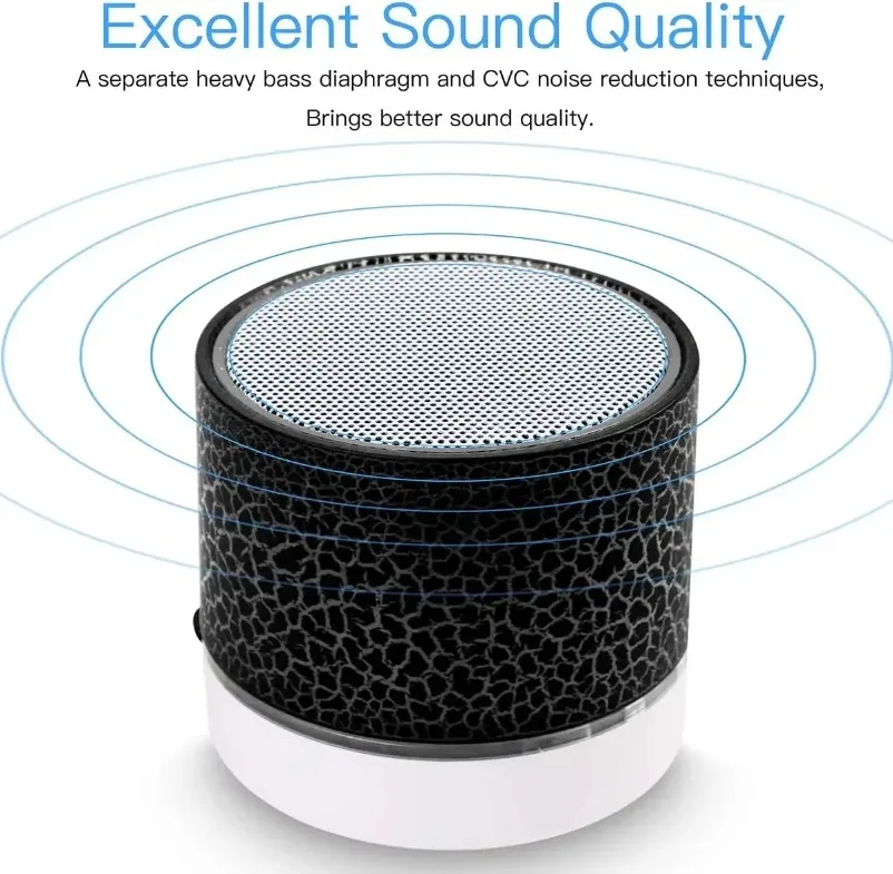 Bluetooth Speaker Mini Wireless Colorful LED