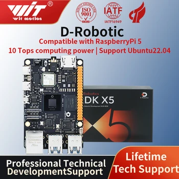 Scheda di Sviluppo D-Robotics RDK X5 4GB 8GB AI per Modelli Grandi, Alimentata da Chip Sunrise 5 con Potenza di Calcolo di 10 TOPS per Progetti Robotici