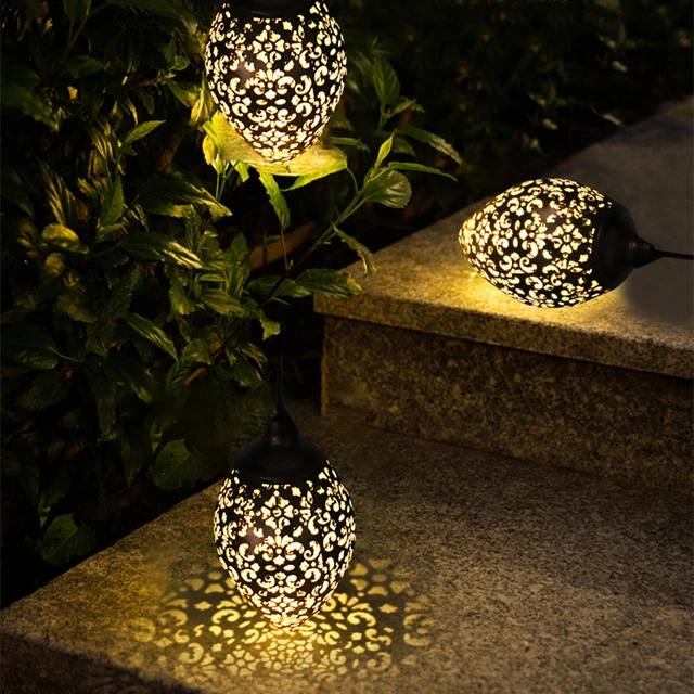 Solar Light LED Lantern Garland Waterproof Courtyard Light Hanging Outdoor Fairy Lights for Solar Lamp Garland Garden Decoration 2