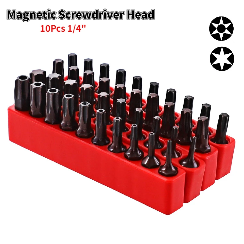 10pcsHollowScrewdriverBitsKitWithHexagonalAndTorxSpecialBatch
