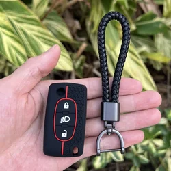 Premium Silicone Car Key Cover - Soft Remote Protector Sleeve (Black b)