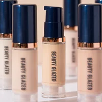 BEAUTY GLAZED Fond de teint liquide 6 couleurs, couverture complète, longue durée, imperméable, effet naturel, hydratant 2