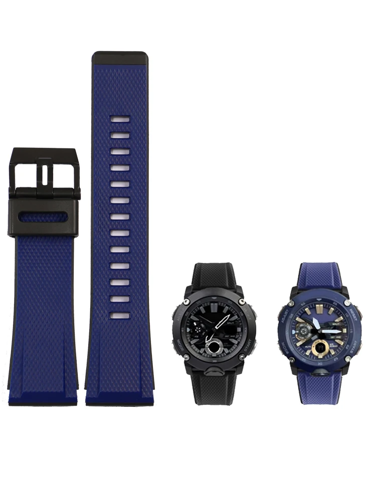 

Ремешок резиновый разноцветный для часов Casio Ga2000 PRG-600 PRW-6600, браслет для часов 24 мм, ремешок для часов для дайвинга на открытом воздухе