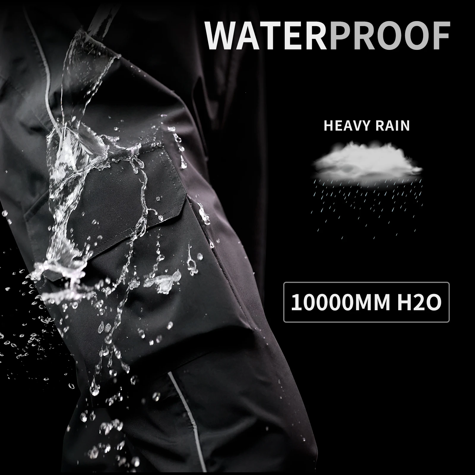 WOSAWE Reflective Impermeable Raincoats Women/Men Rain Pants Outdoor Waterproof Trousers Motorcycle Fishing Camping Rain Pants motorcycle rain pants