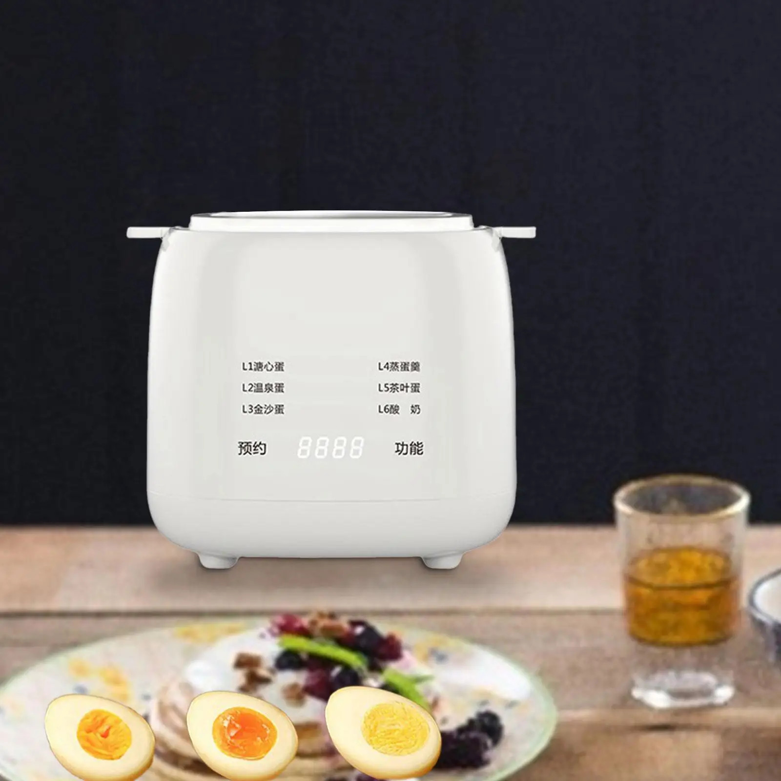 Electric Egg Cooker EU Adapter Practical for Breakfast Dormitory Steamed Egg