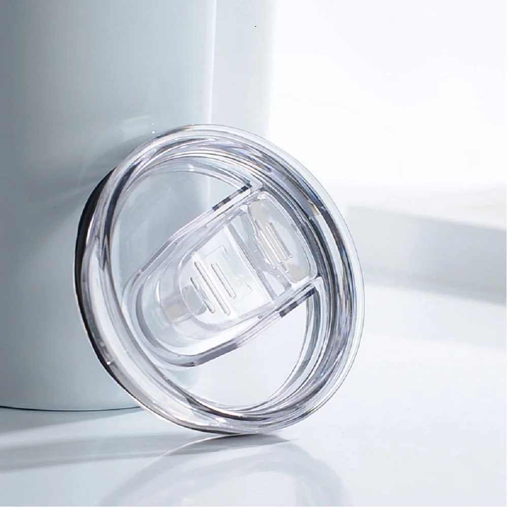 뚜껑이 있는 튀김 방지 투명 머그, 밀짚 커버, 핸들 커버 교체, 스페이스 컵, 20oz, 30oz