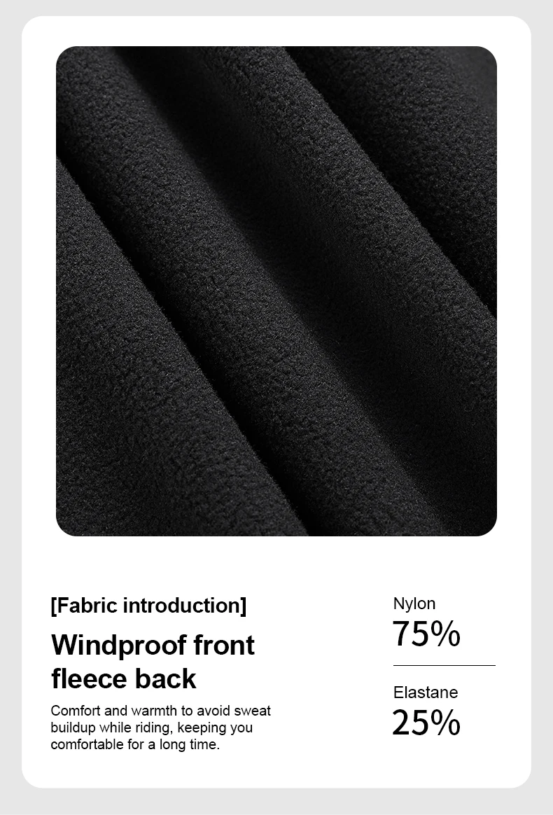 INBIKE Radfahren Anzug Set Männer Winddicht Fleece Thermo Jacke mit Trägerhose Winter Outdoor Fahrrad Kleidung Straße Berg Kleidung – Detail 19