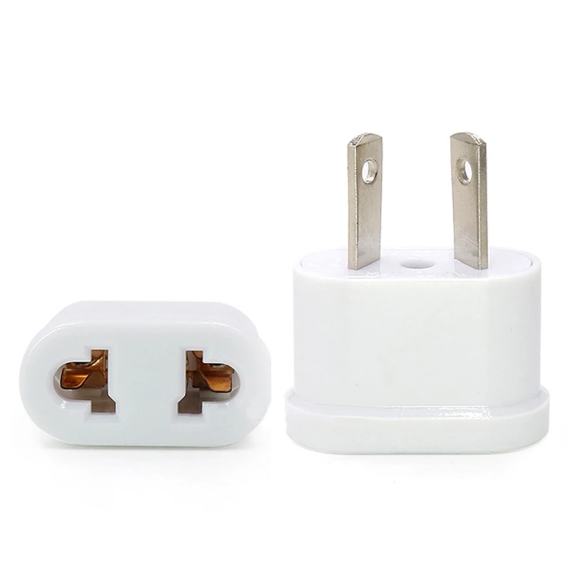 1PCS EU To US Plug Travel Converter Adapter AC Power Plug Wall Charger Electrical Socket Outlet For America China Canada Type A