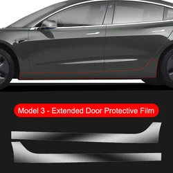 Front and Rear Door Protective Invisible TPU Film (For Model 3 Extended)