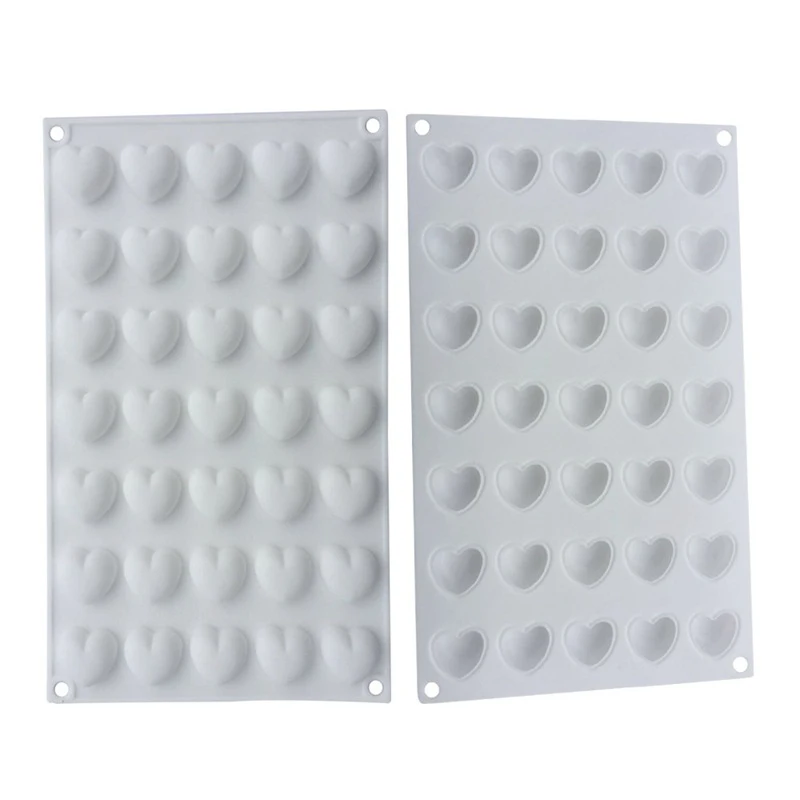Neue Herz Silikon Form Zum Backen 3D Liebe Schokolade Süßigkeiten Gebäck Werkzeuge Kuchen Dekoration Eiswürfel Tablett Küche Zubehör – Detail 6