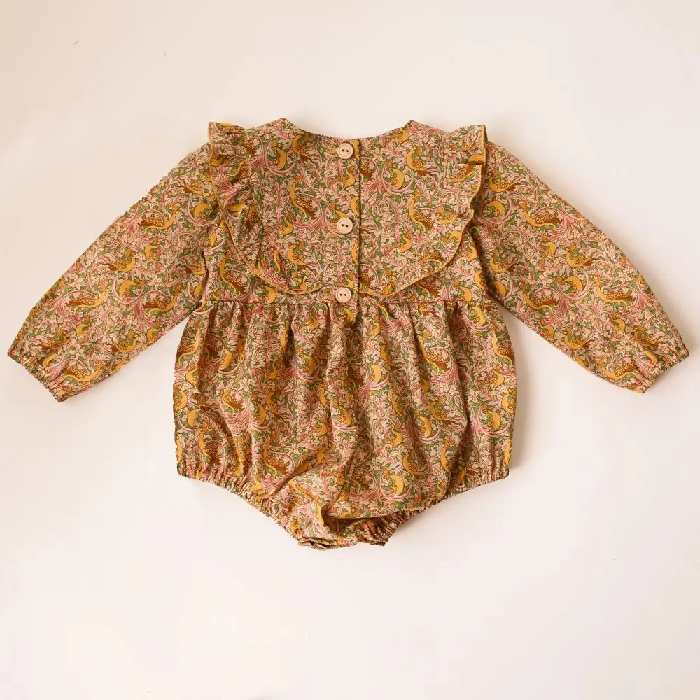 Cotton romper baby clothing baby jumpsuit baby girl clothes for 0-2Y spring soft cotton newborn baby girl long sleeves romper fashion infant clothing