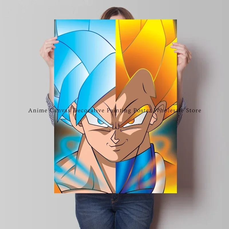 Canvas Painting Japanese Anime Dragon Ball Painting Character Goku Poster HD Print Wall Living Room Wall Art Decoration Picture